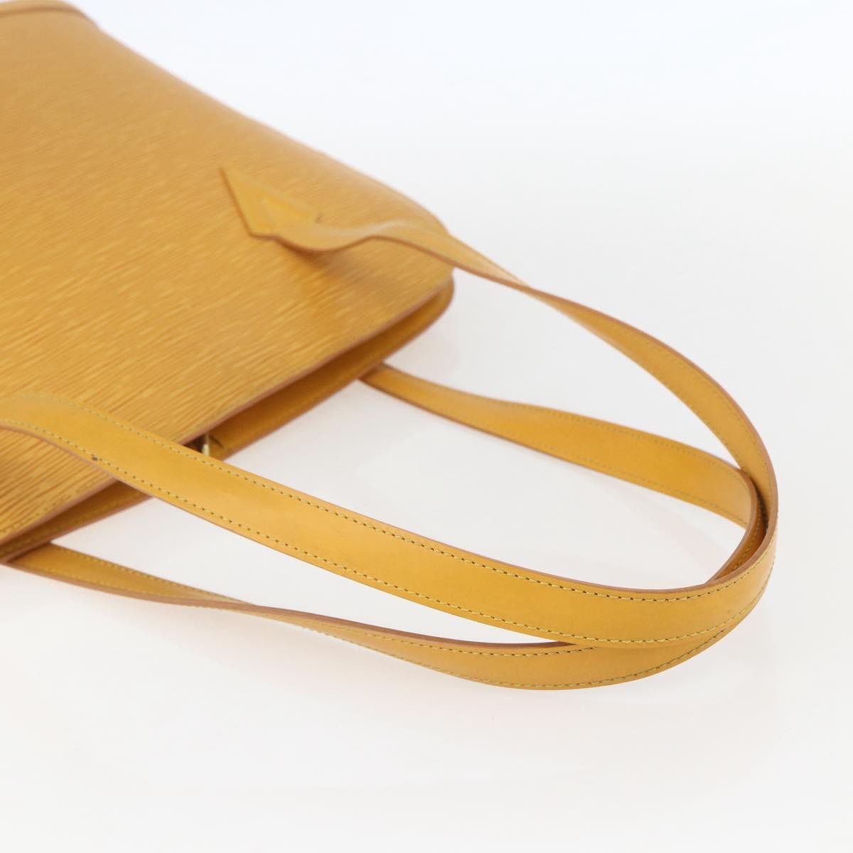 Louis Vuitton Lussac Handbag Epi Leather Yellow Leather Shoulder Bag
