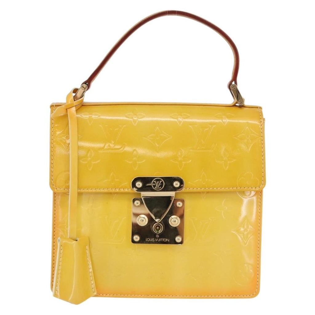 Louis Vuitton Spring Street Nm Handbag Patent Leather Yellow Patent_Leather Handbag