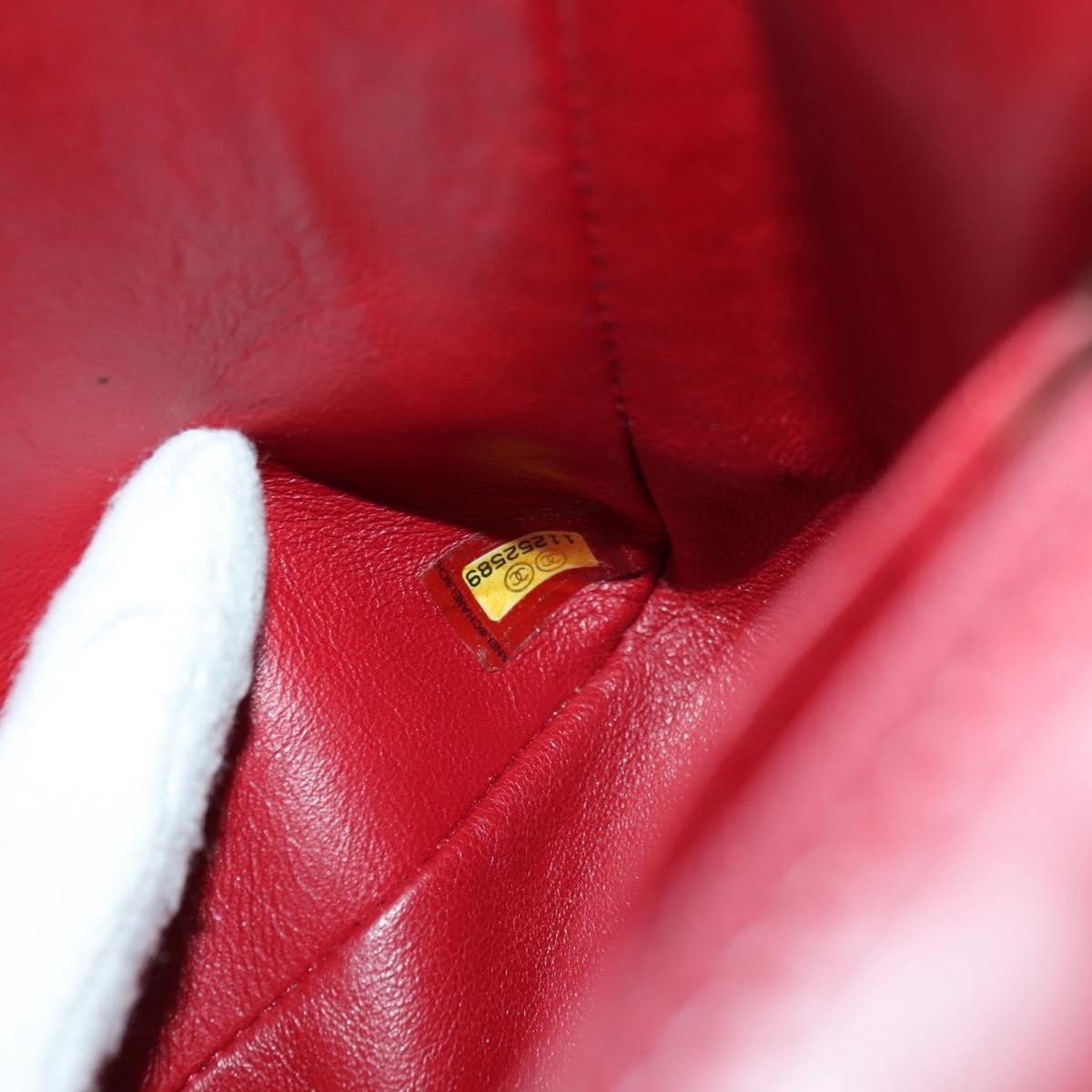 Chanel Classic Single Flap Bag Quilted Lambskin Red Leather Shoulder Bag Bag