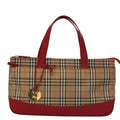Burberry Nova Check Handbag Nova Check Canvas And Leather Beige Canvas Handbag