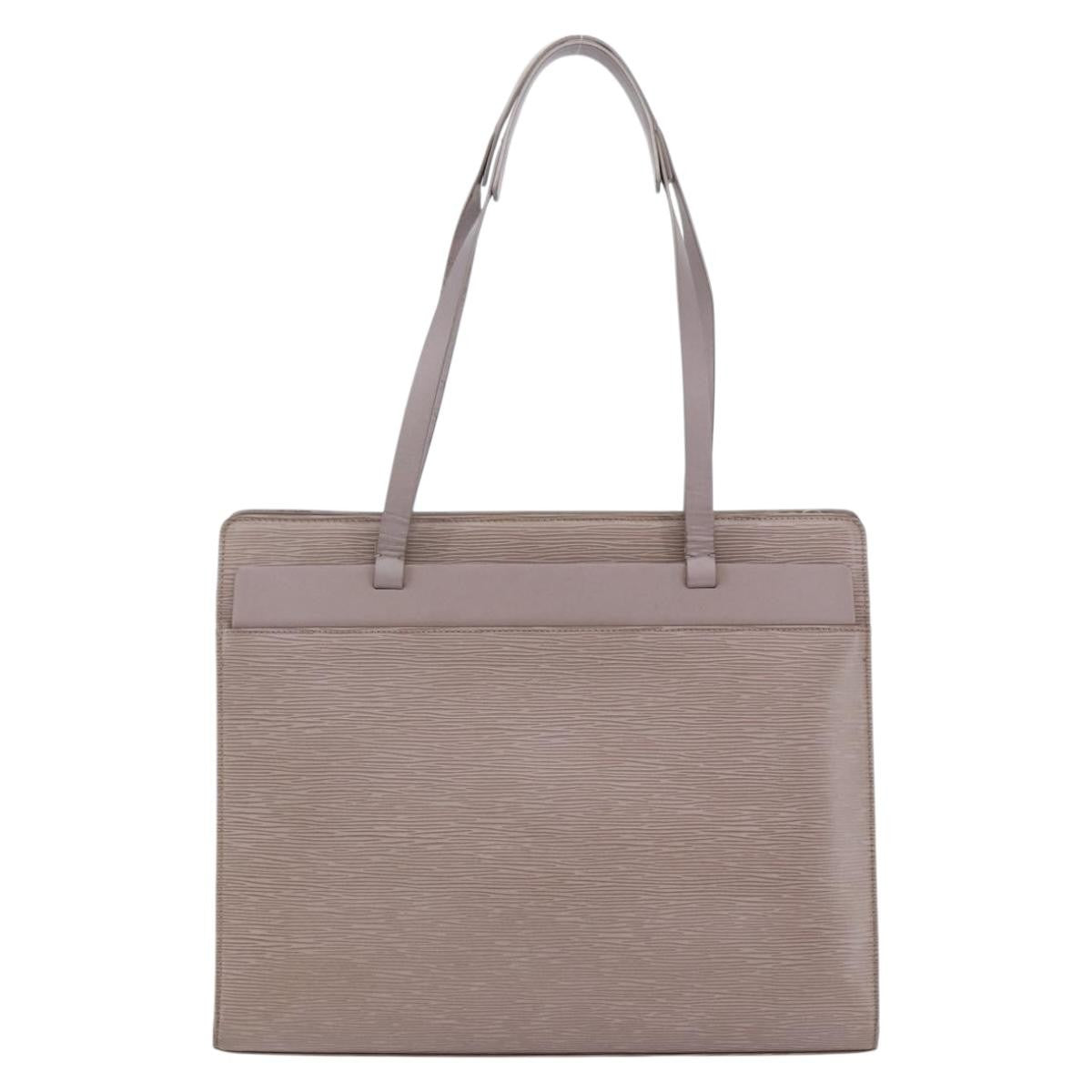 Louis Vuitton Croisette Handbag Epi Leather Purple Leather Tote Bag