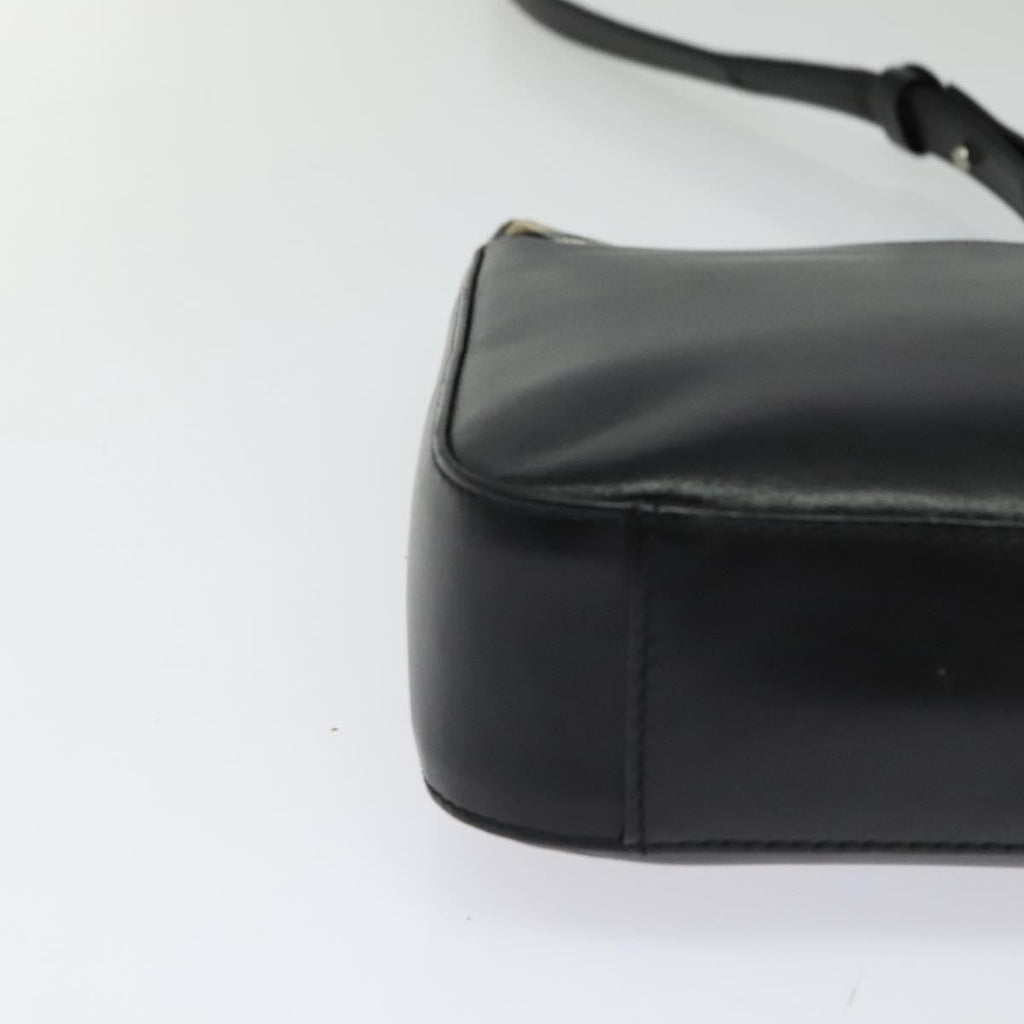 Burberry Front Pocket Flap Messenger Leather With Vintage Check Canvas Black Leather Bag