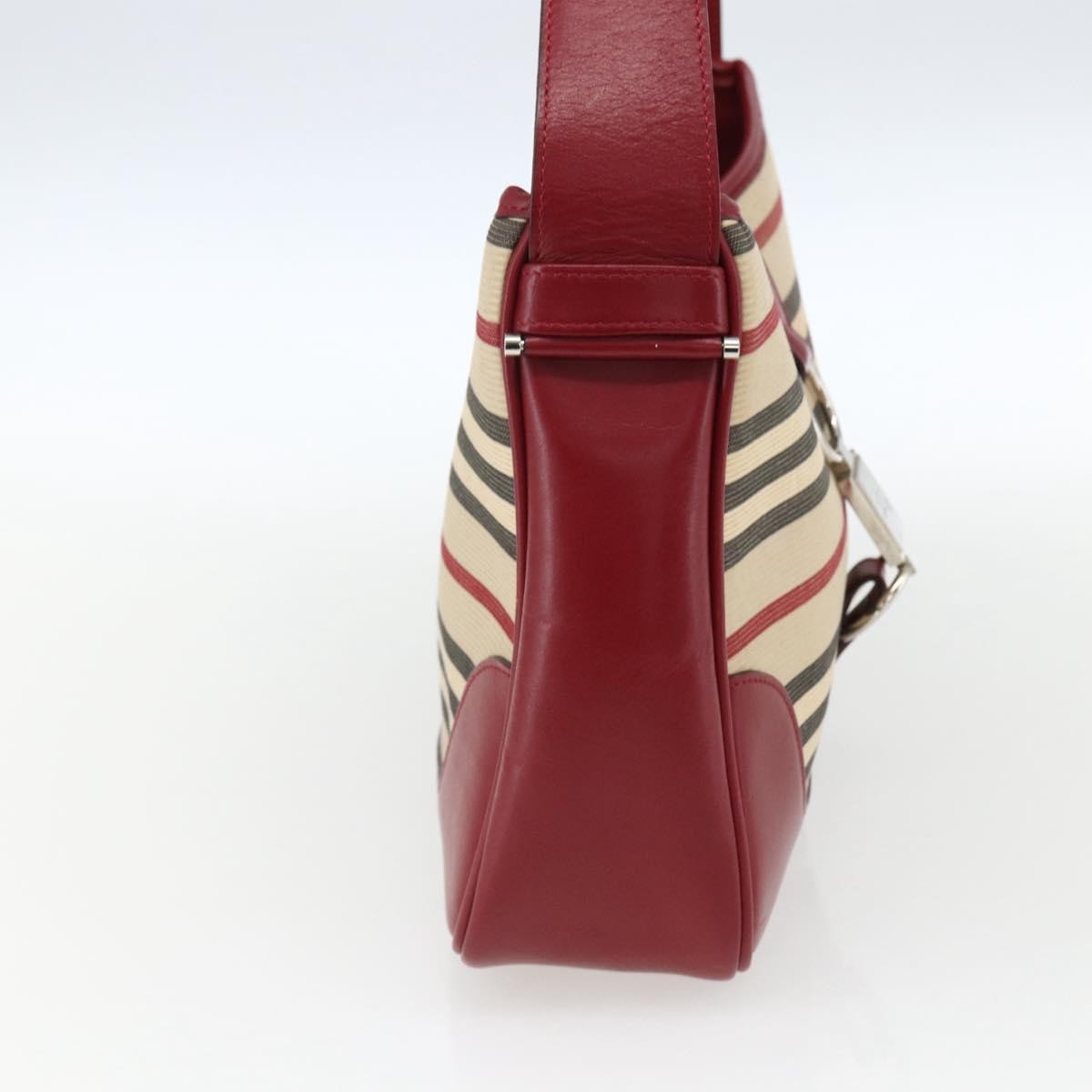 Burberry Blue Label Shoulder Bag Canvas Beige Canvas Shoulder Bag