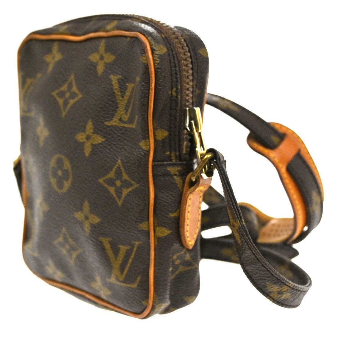 Louis Vuitton Danube Handbag Monogram Canvas Brown Canvas Clutche & Pouche Bag