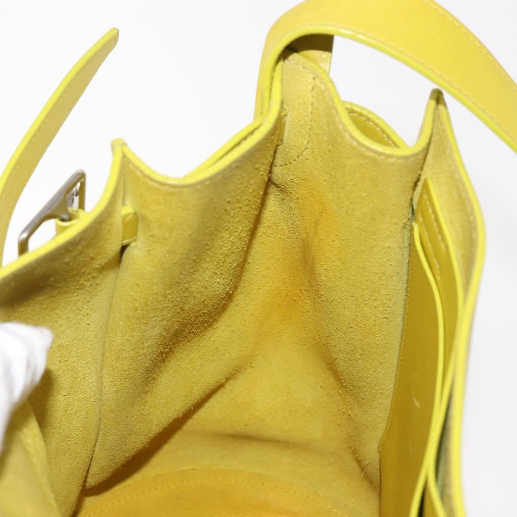 Celine Long Strap Big Bag Bucket Leather Yellow Leather Shoulder Bag Bag