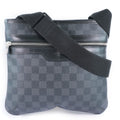 Louis Vuitton Thomas Handbag Damier Graphite Black Canvas Shoulder Bag