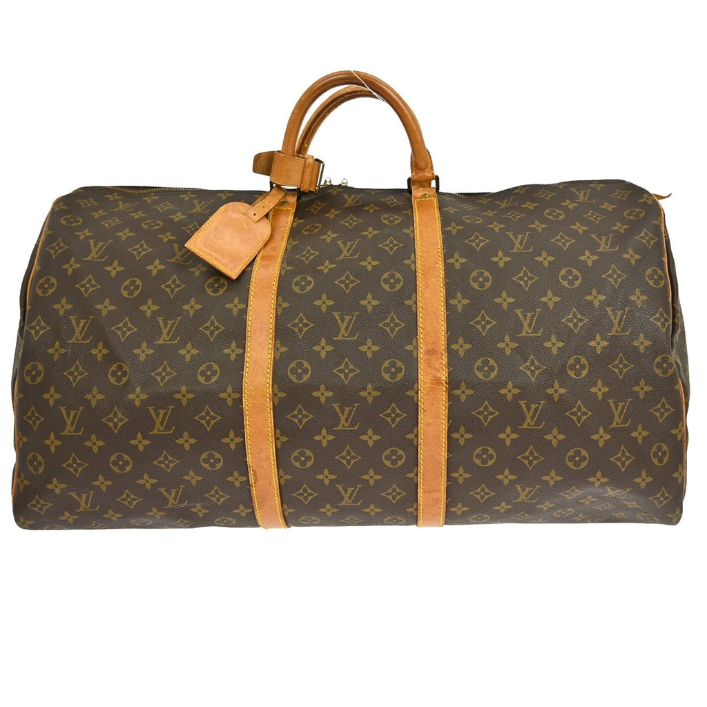 Louis Vuitton Keepall Bag Monogram Canvas Brown Canvas Travel Bag