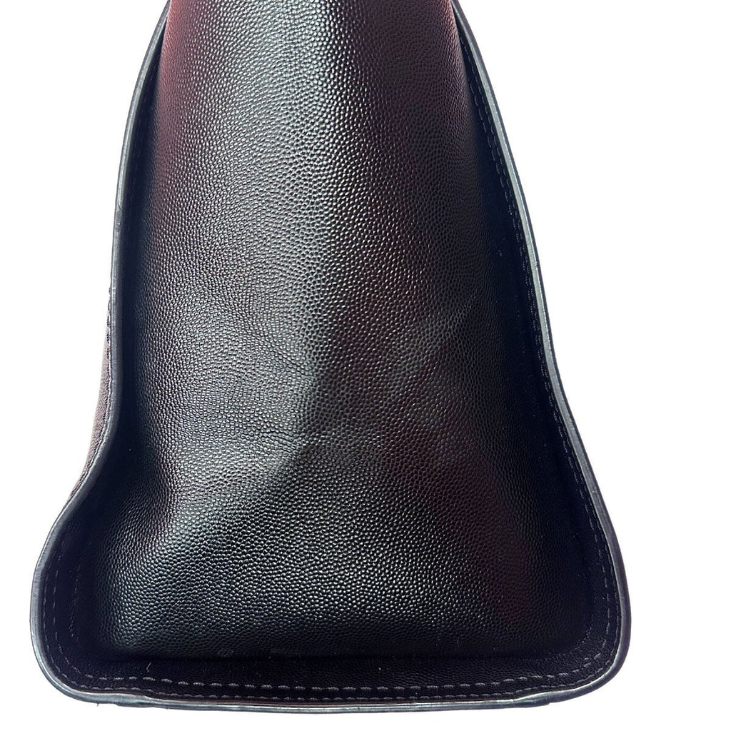 Chanel Deauville Tote Studded Caviar Black Leather Tote Bag Bag