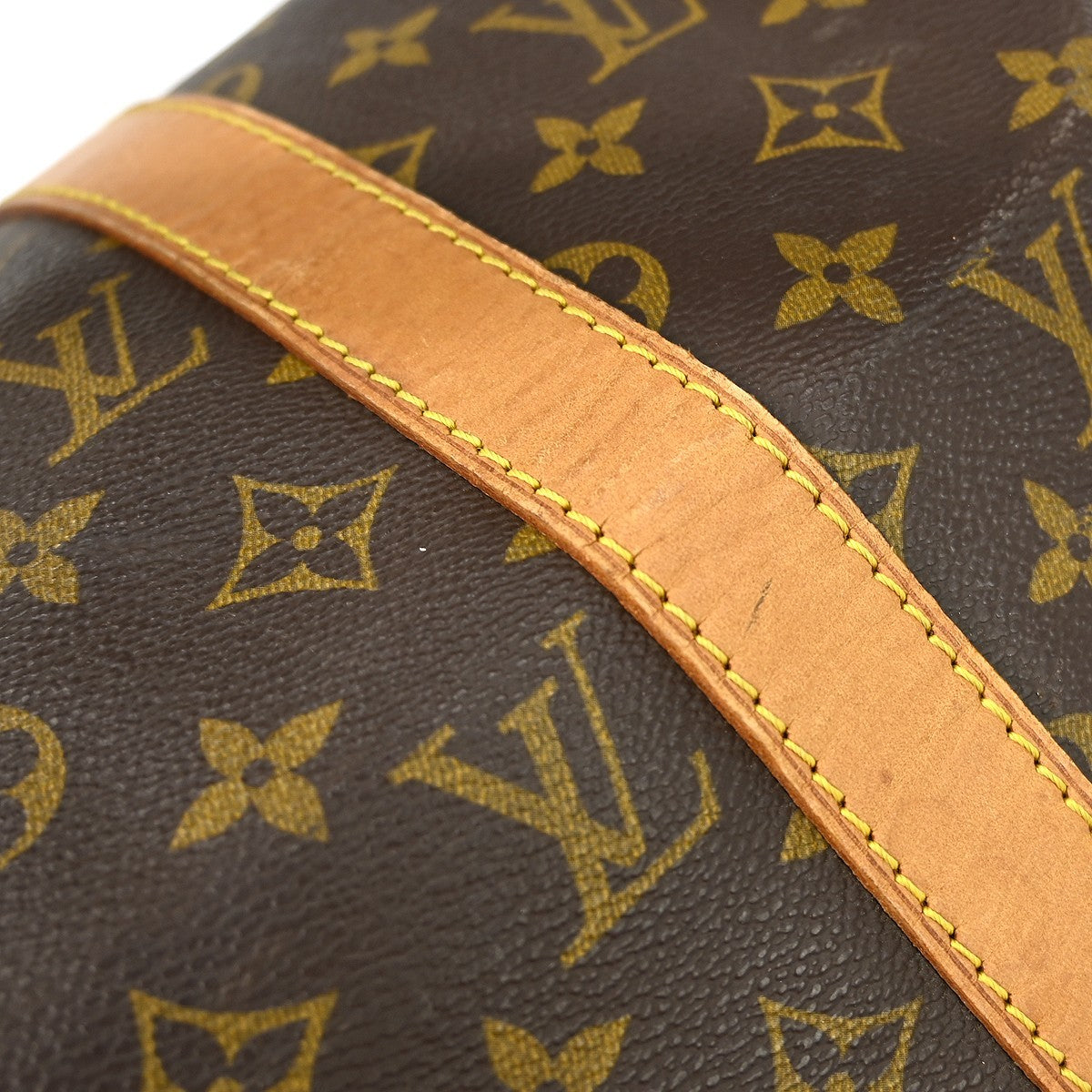 Louis Vuitton Keepall Bag Monogram Canvas Brown Canvas Travel Bag