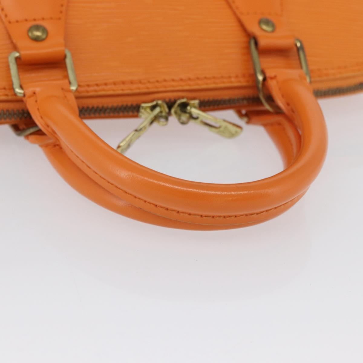 Louis Vuitton Alma Handbag Epi Leather Orange Leather Handbag