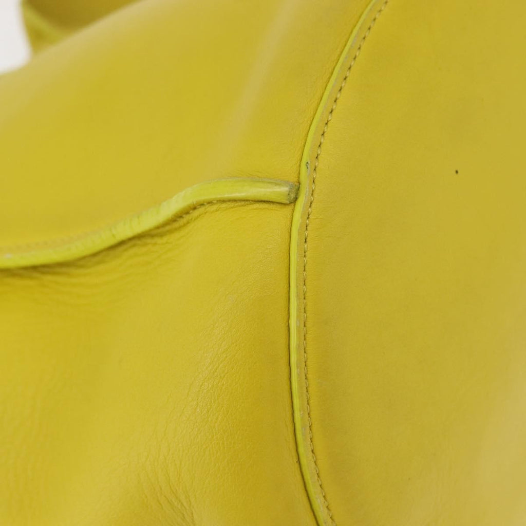 Celine Long Strap Big Bag Bucket Leather Yellow Leather Shoulder Bag Bag