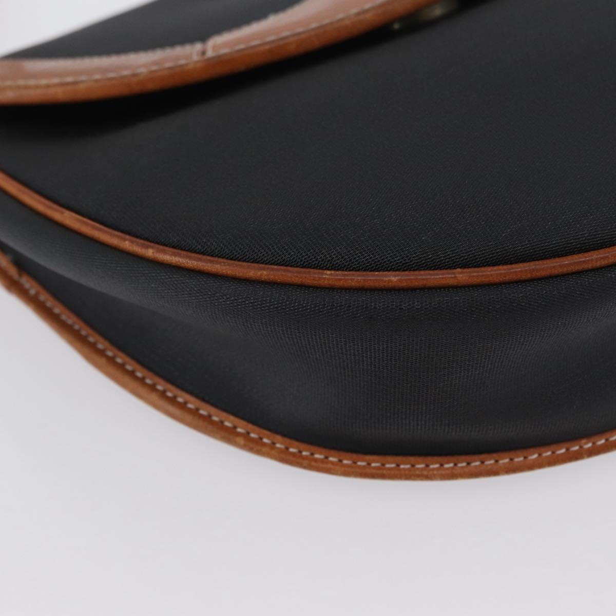 Christian Dior Vintage Shoulder Bag Canvas Black Canvas Shoulder Bag Bag (Pre-Owned)