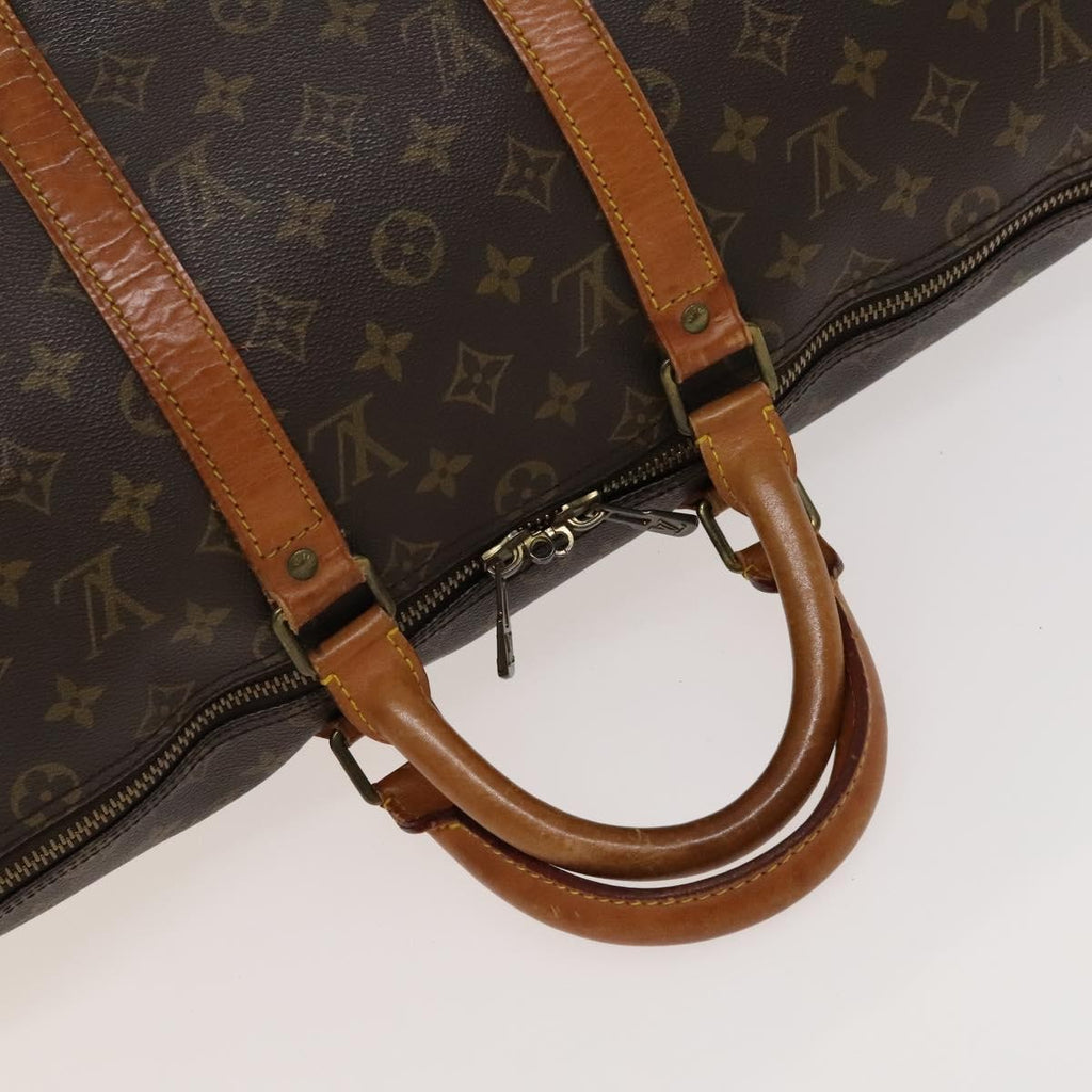 Louis Vuitton Keepall Bag Monogram Canvas Brown Canvas Travel Bag