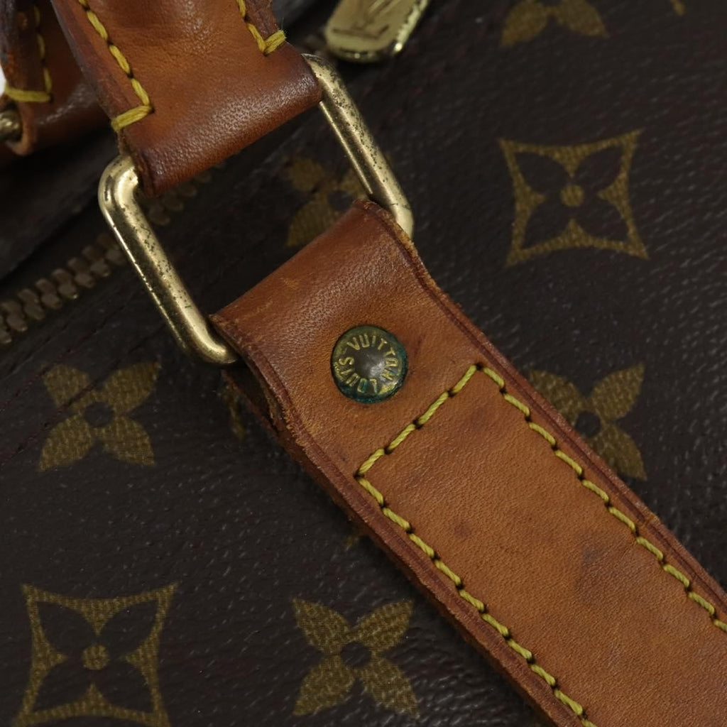 Louis Vuitton Keepall Bag Monogram Canvas Brown Canvas Travel Bag