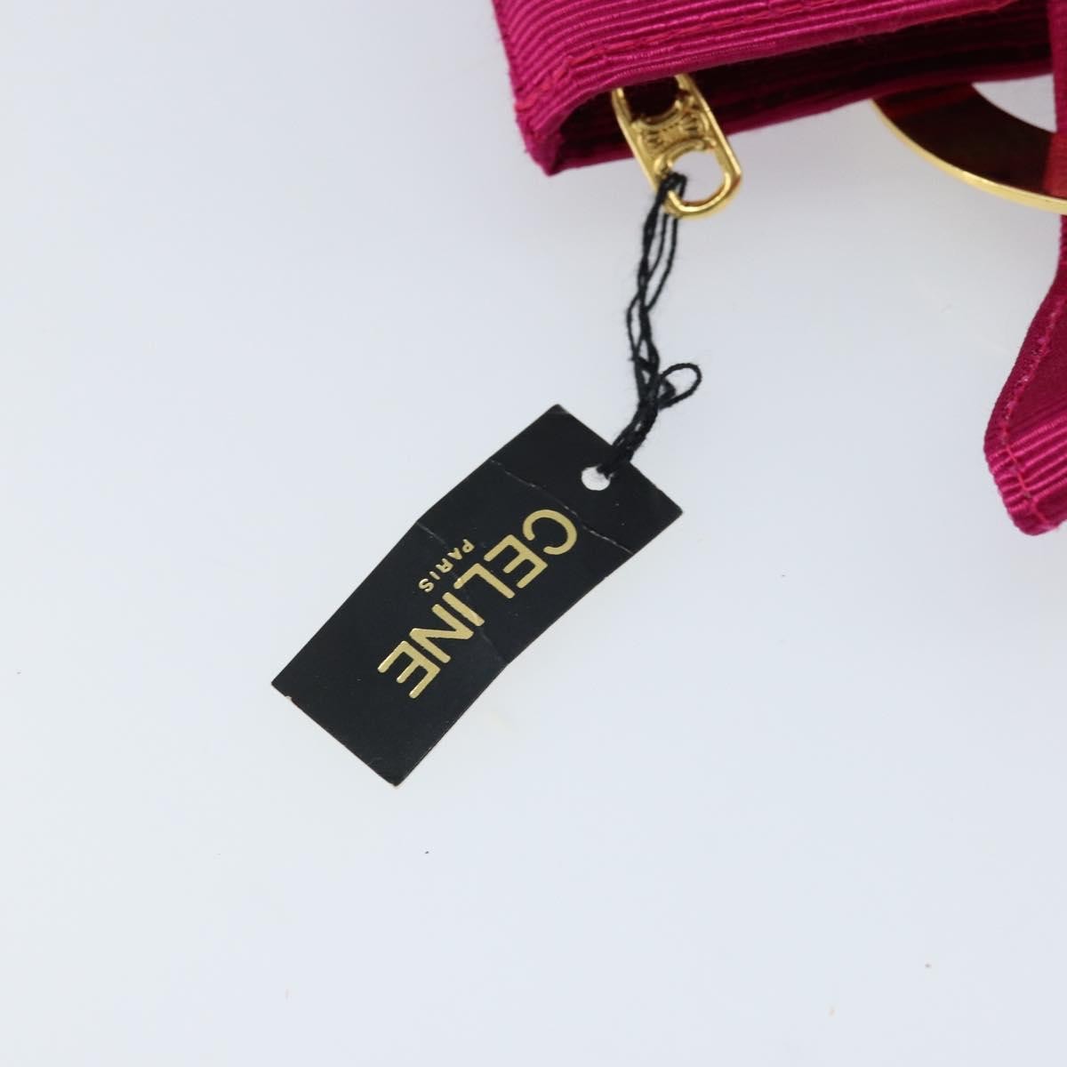 Celine Circle Logo Pouch Canvas Pink Canvas Clutche & Pouche Bag