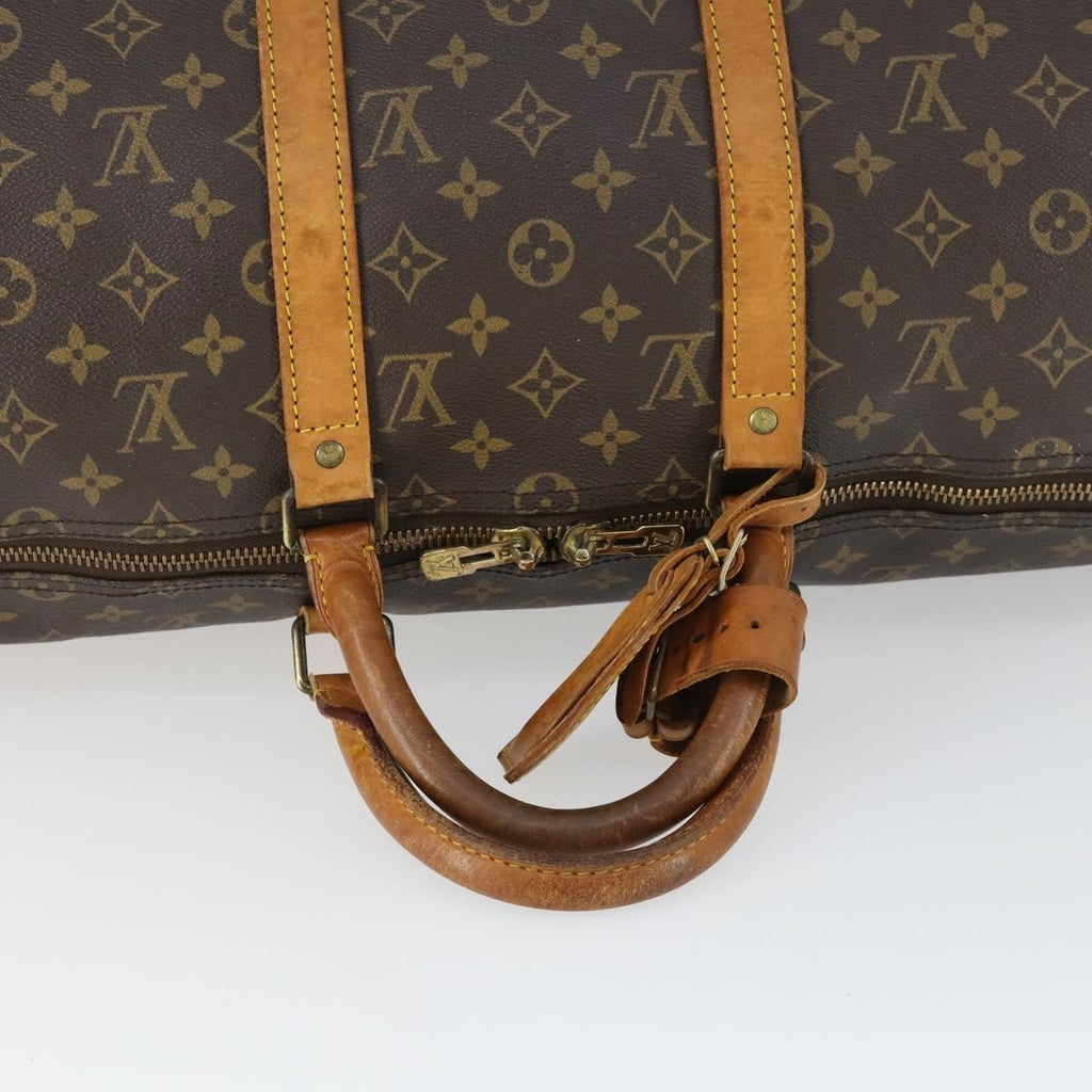 Louis Vuitton Keepall Bag Monogram Canvas Brown Canvas Travel Bag