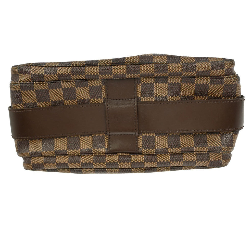 Louis Vuitton Naviglio Handbag Damier Brown Canvas Shoulder Bag