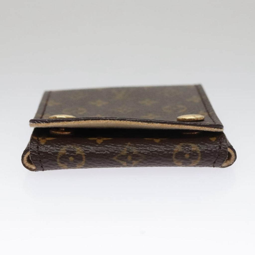 Louis Vuitton Case Jewelry Box Canvas Brown Canvas Wallets Accessory