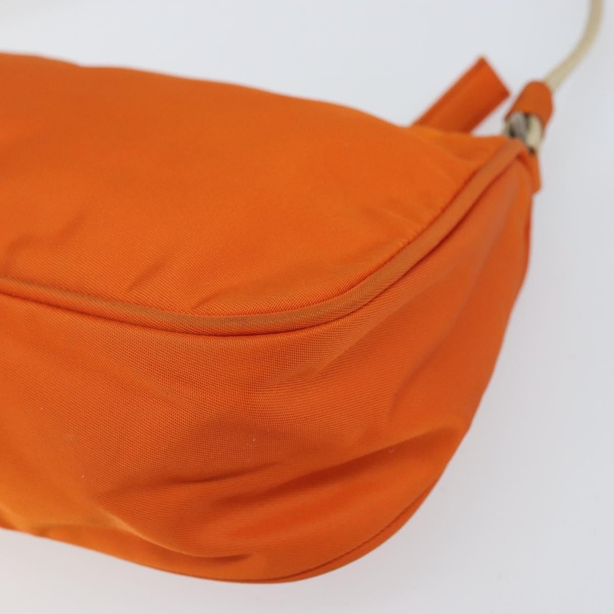 Prada Pochette Shoulder Bag Tessuto Orange Nylon Clutche & Pouche Bag
