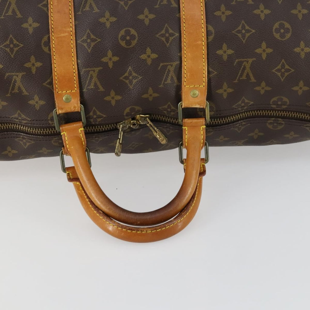 Louis Vuitton Keepall Bag Monogram Canvas Brown Canvas Travel Bag