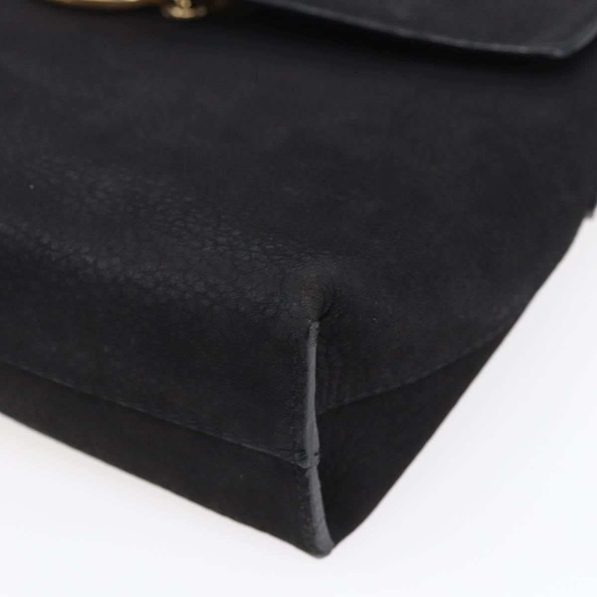 Celine Circle Logo Shoulder Bag Leather Black Leather Shoulder Bag Bag