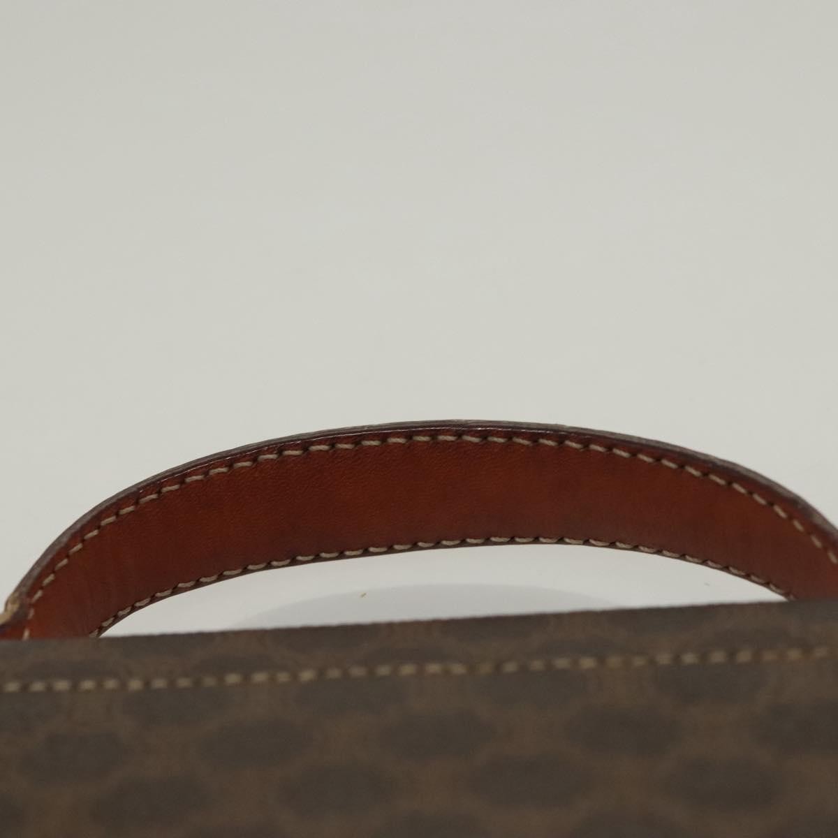 Celine Triomphe Vintage Handbag Macadam Canvas Brown Canvas Bag