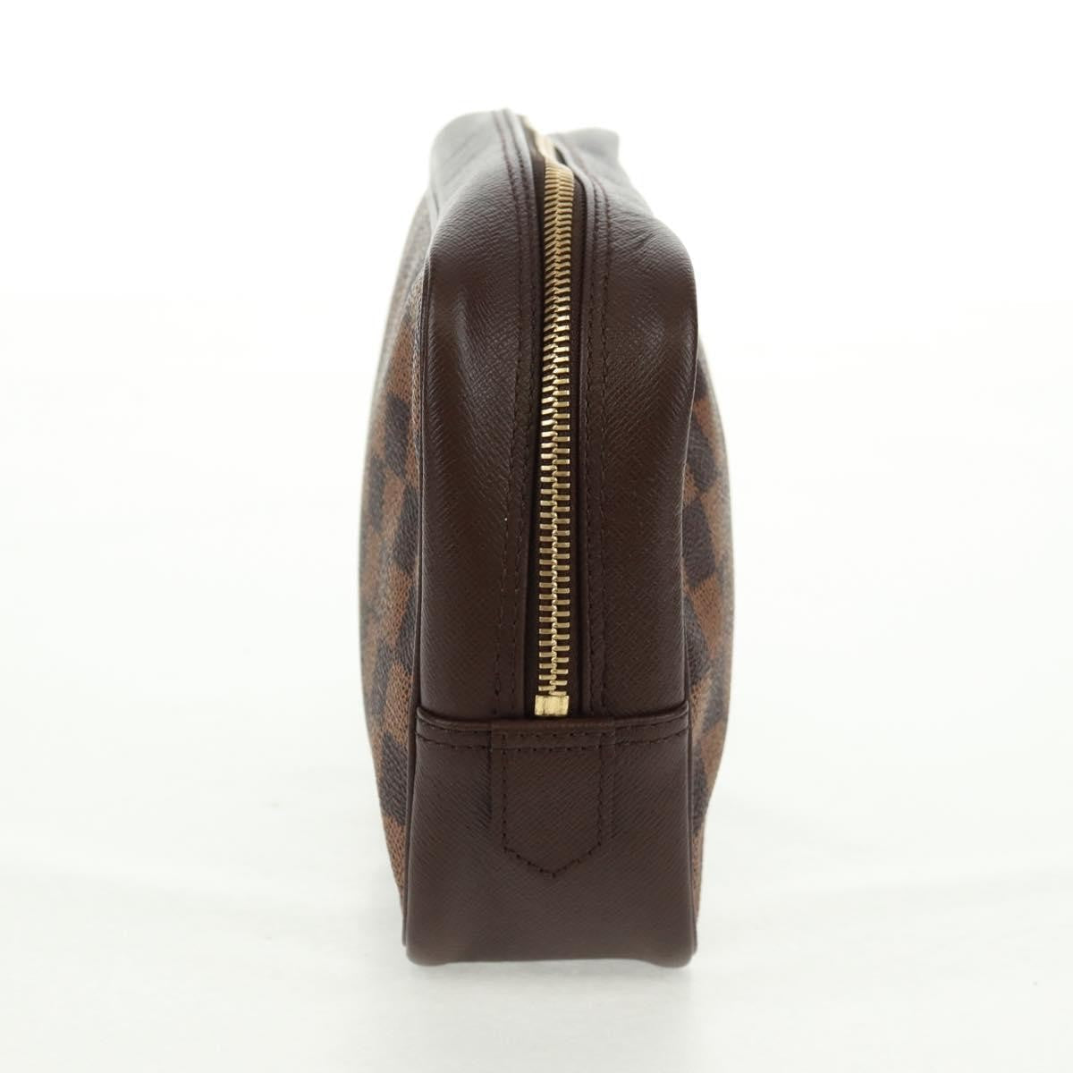 Louis Vuitton Trousse Toilette Damier Canvas Brown Canvas Clutche & Pouche Bag