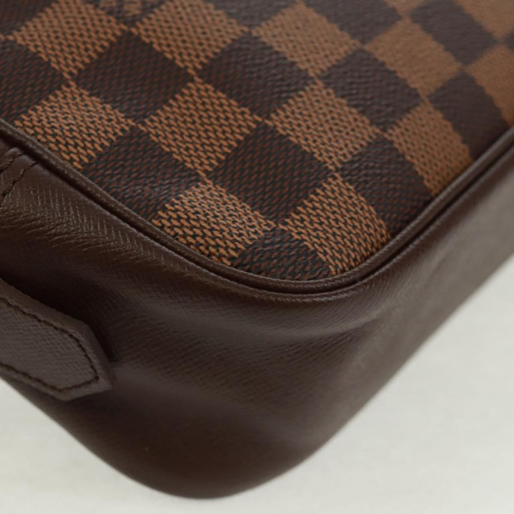 Louis Vuitton Trousse Toilette Damier Canvas Brown Canvas Clutche & Pouche Bag
