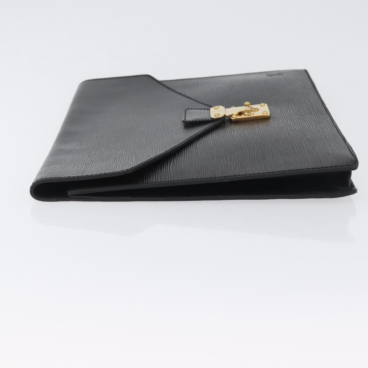 Louis Vuitton Porte-Documents Senateur Bag Epi Leather Black Leather Briefcase Bag