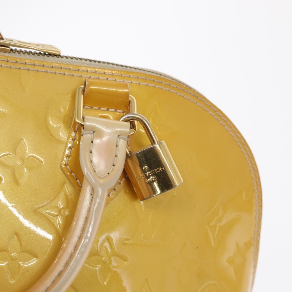 Louis Vuitton Alma Handbag Patent Leather Yellow Patent_Leather Handbag