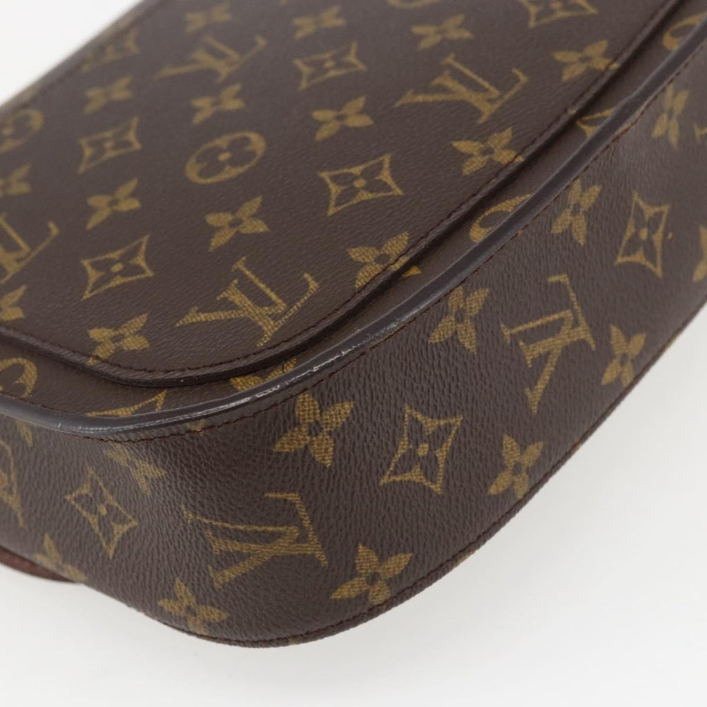 Louis Vuitton Saint Cloud Handbag Monogram Canvas Brown Canvas Shoulder Bag