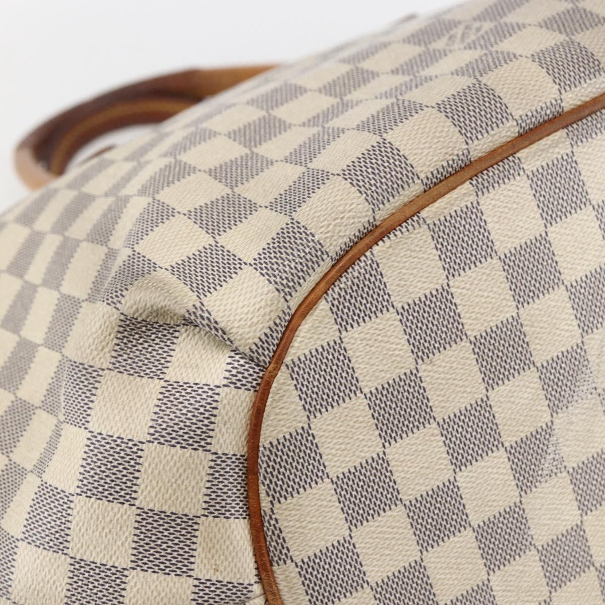 Louis Vuitton Riviera Handbag Damier White Canvas Handbag