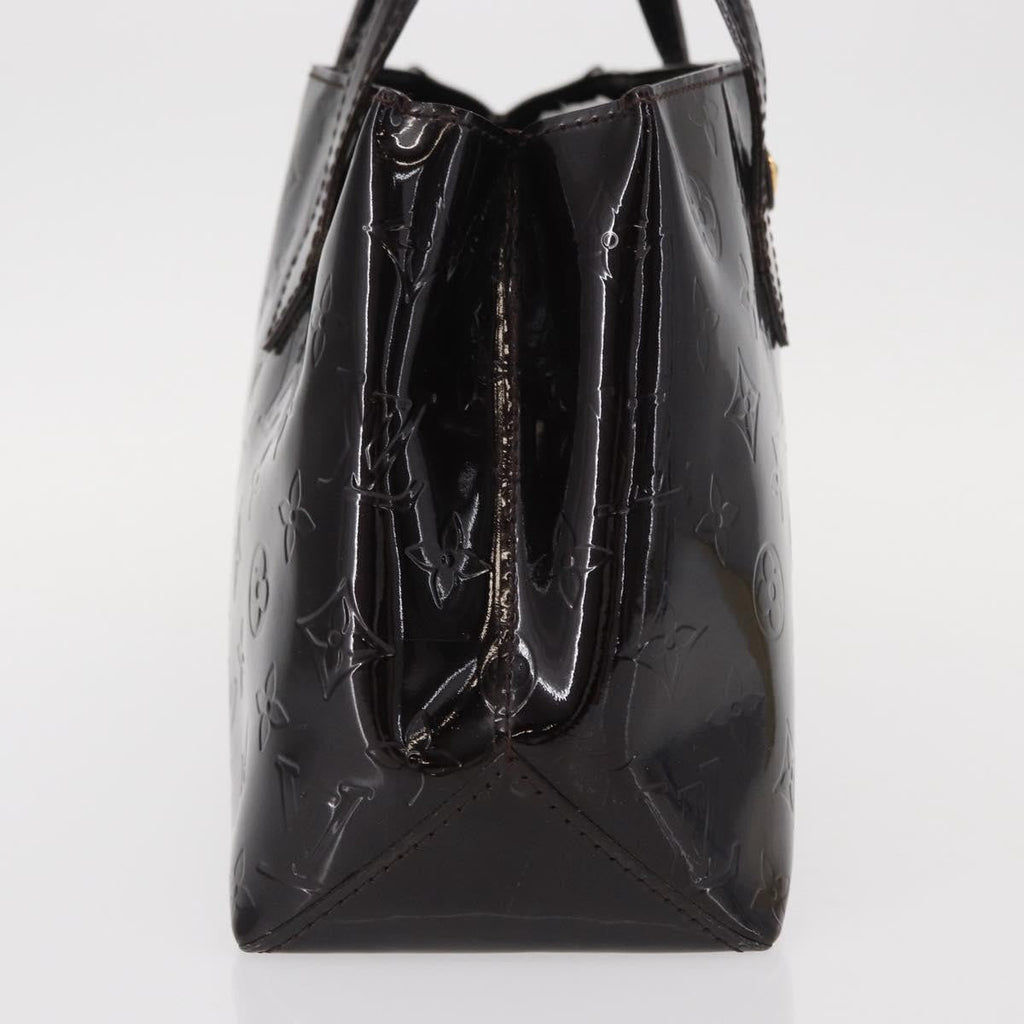 Louis Vuitton Wilshire Handbag Monogram Vernis Burgundy Patent_Leather Handbag