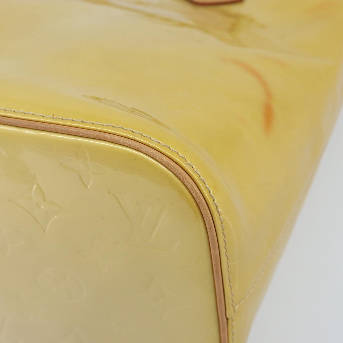 Louis Vuitton Houston Handbag Monogram Vernis Beige Patent_Leather Tote Bag