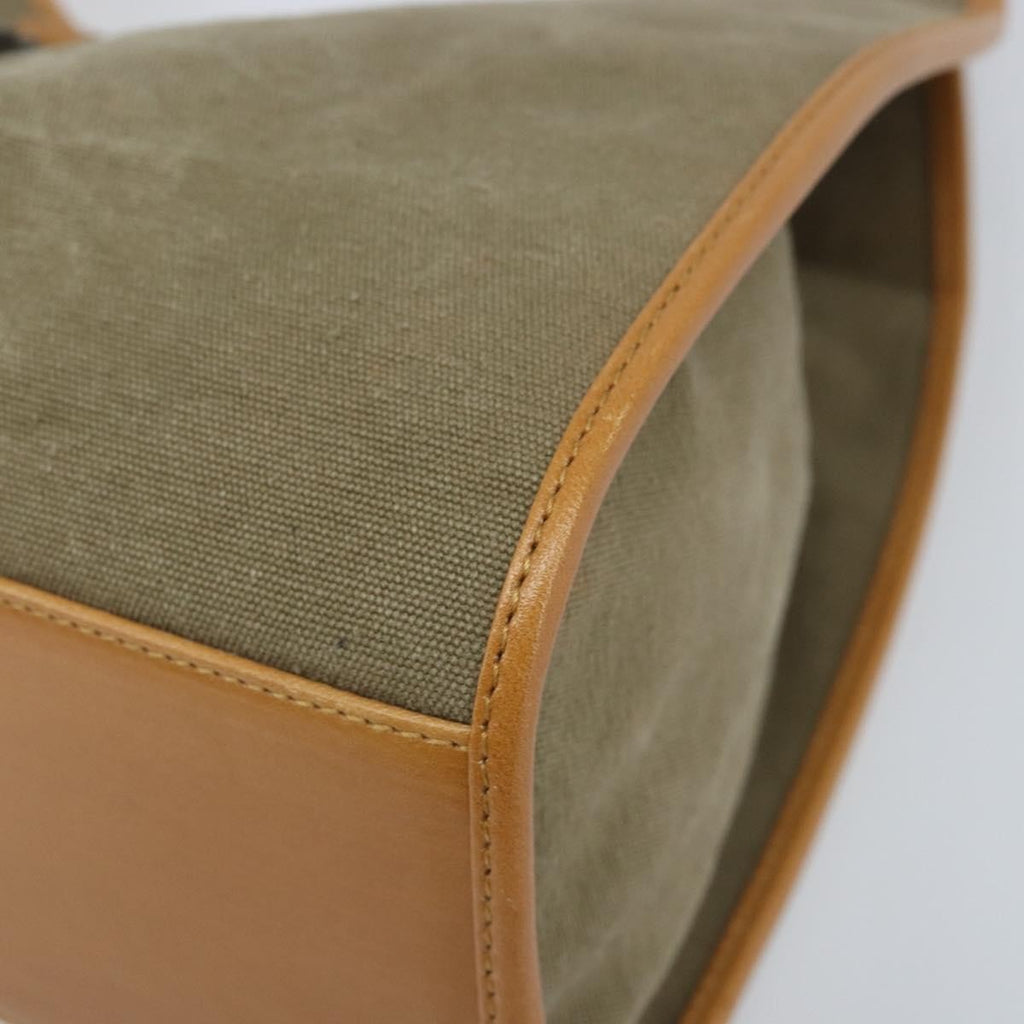 Gucci Vintage Jackie Handbag Canvas Beige Canvas Handbag (Pre-Owned)