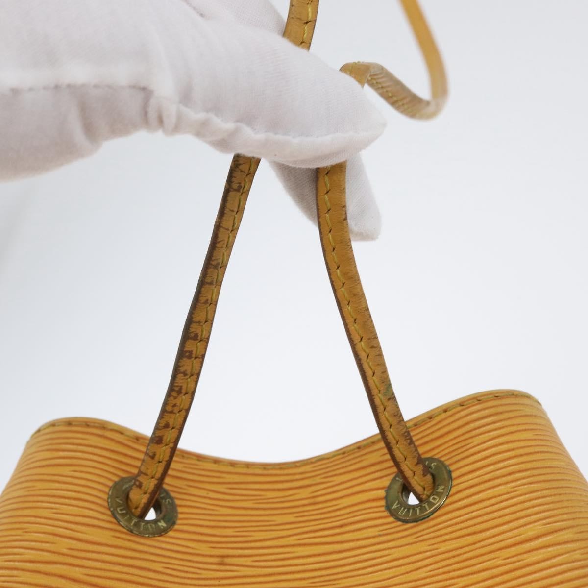 Louis Vuitton Petit Noe Handbag Epi Leather Yellow Leather Shoulder Bag
