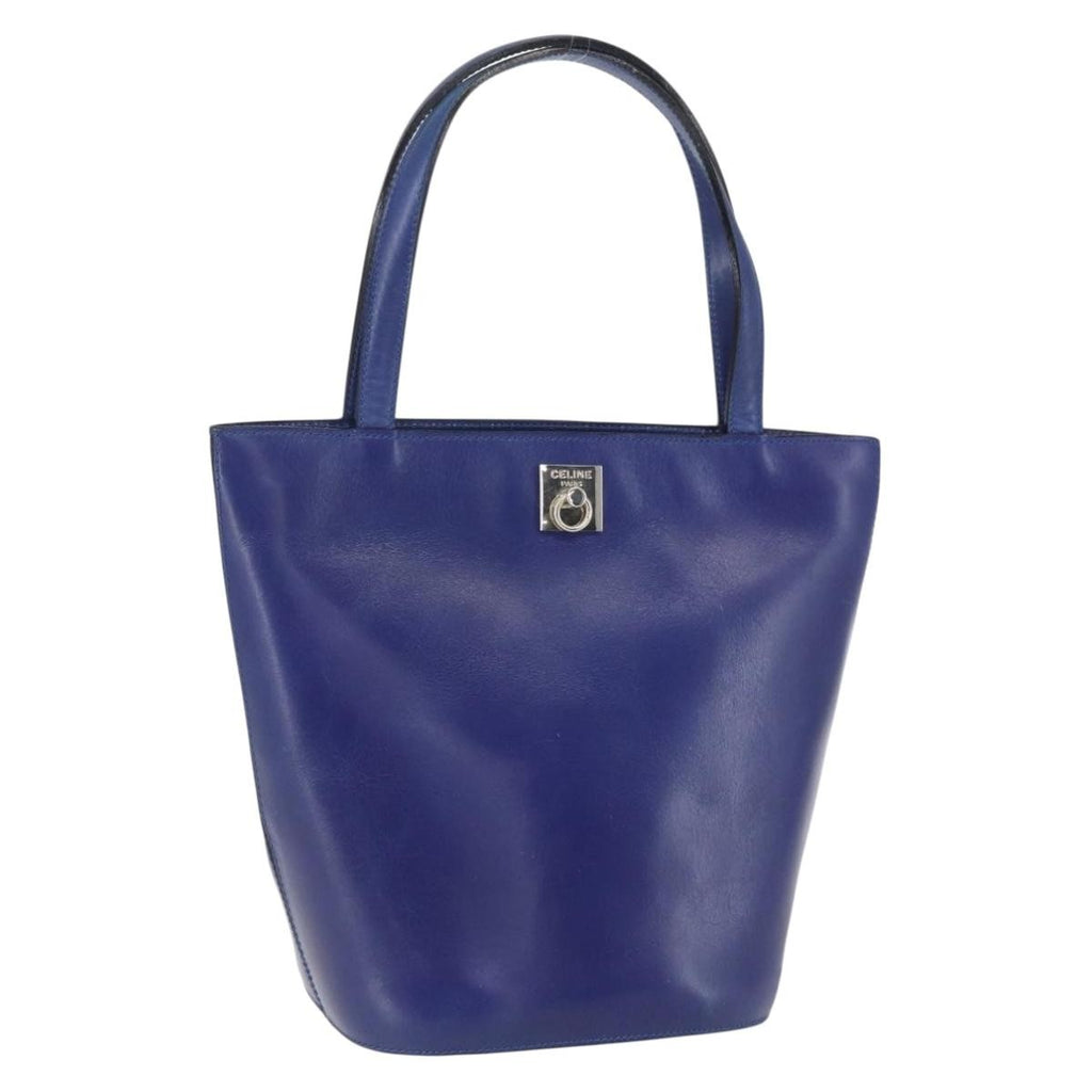 Celine Handbag Leather Blue Leather Handbag