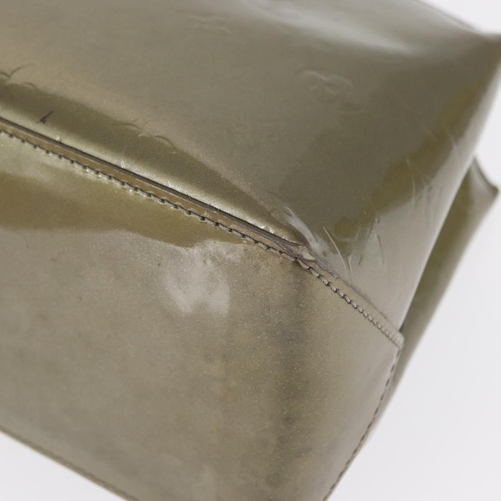 Louis Vuitton Wilshire Handbag Monogram Vernis Gray Patent_Leather Tote Bag