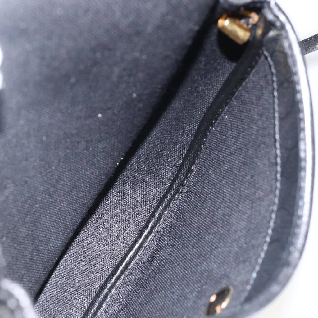 Christian Dior Vintage Honeycomb Shoulder Bag Canvas And Leather Black Canvas Shoulder Bag Bag (Pre-Owned)