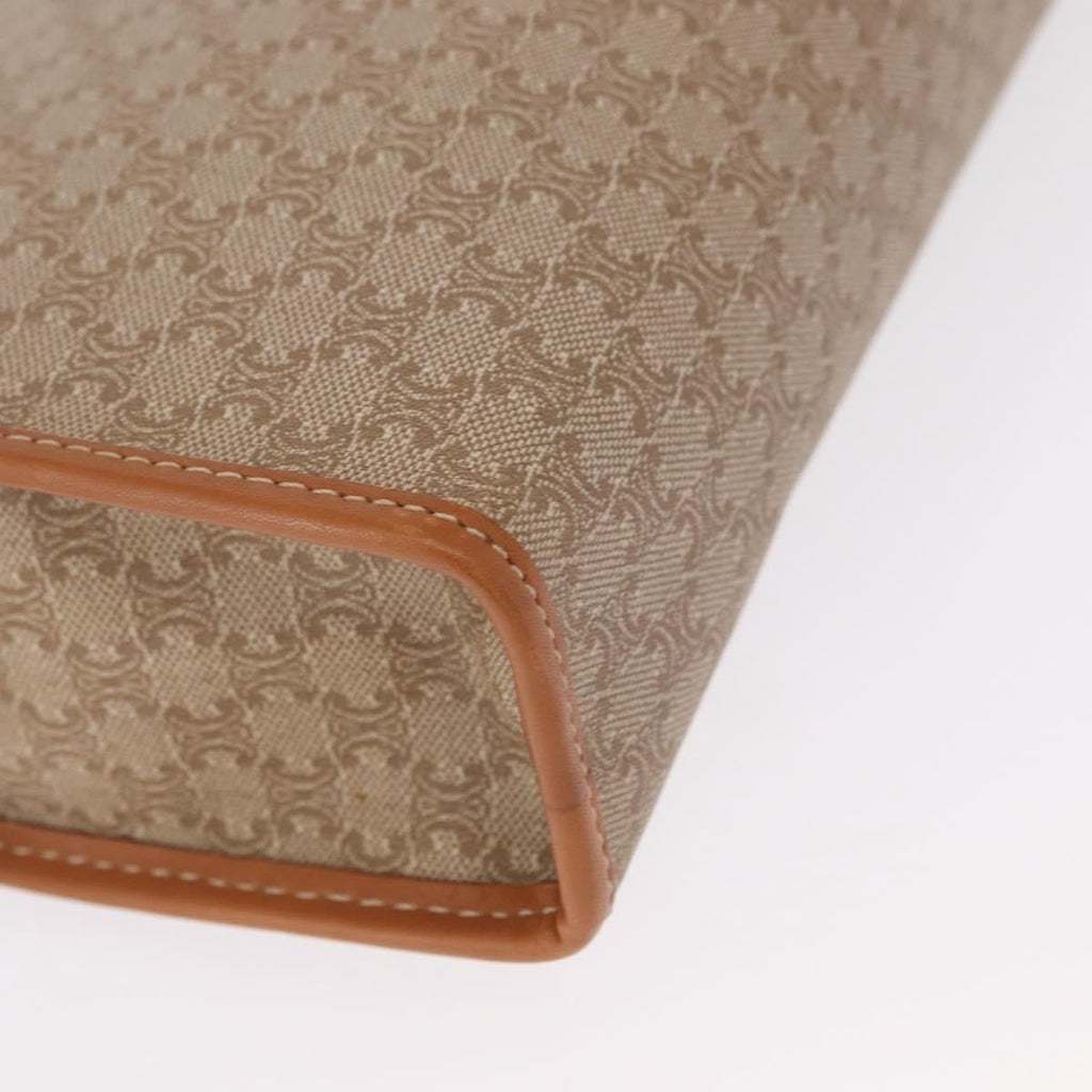 Celine Macadam Pochette Canvas And Leather Beige Canvas Clutche & Pouche Bag