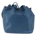 Louis Vuitton Petit Noe Handbag Epi Leather Blue Leather Shoulder Bag