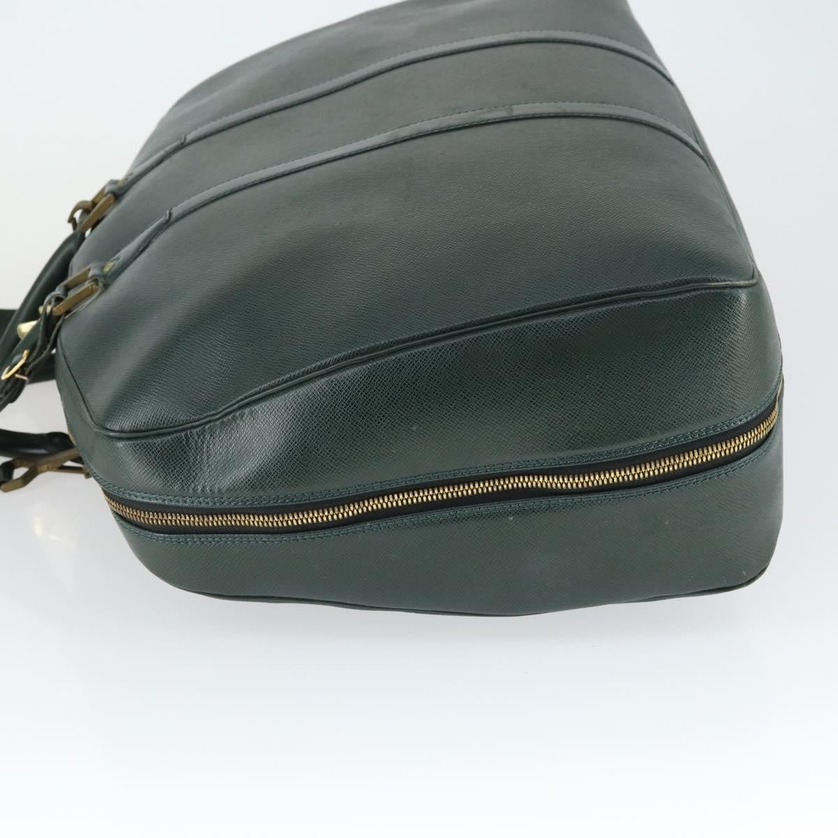 Louis Vuitton Helanga Bag Taiga Leather Green Leather Travel Bag