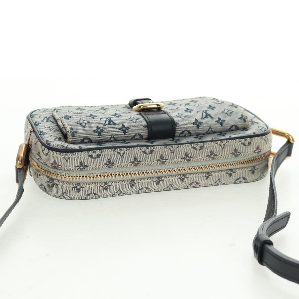 Louis Vuitton Juliette Crossbody Bag Mini Lin Blue Canvas Shoulder Bag