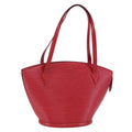 Louis Vuitton Saint Jacques Handbag Epi Leather Red Leather Shoulder Bag
