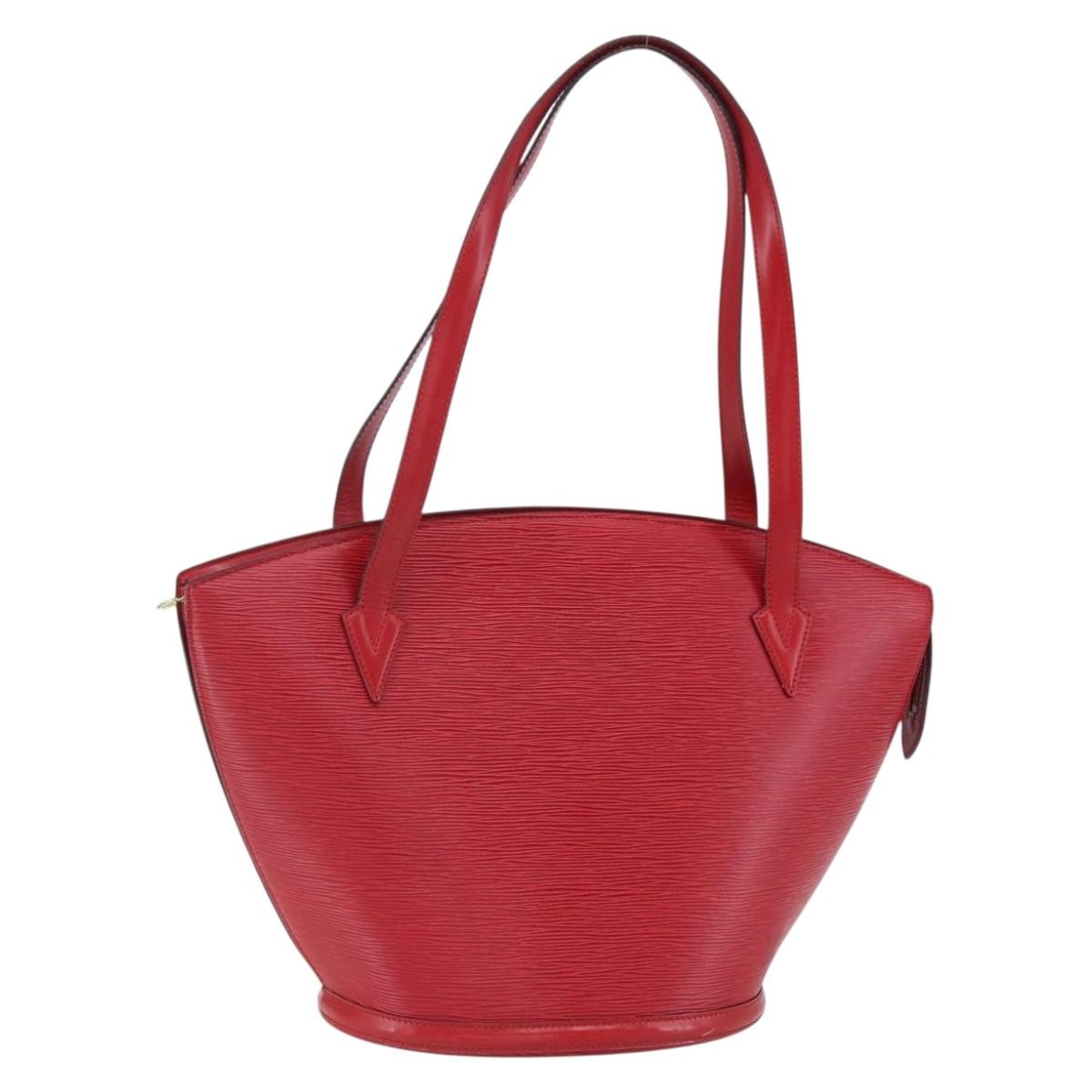Louis Vuitton Saint Jacques Handbag Epi Leather Red Leather Shoulder Bag