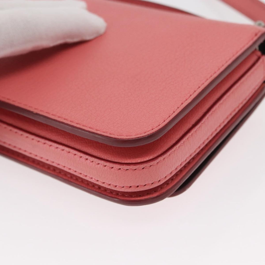 Burberry D-Ring Shoulder Bag Leather Pink Leather Shoulder Bag