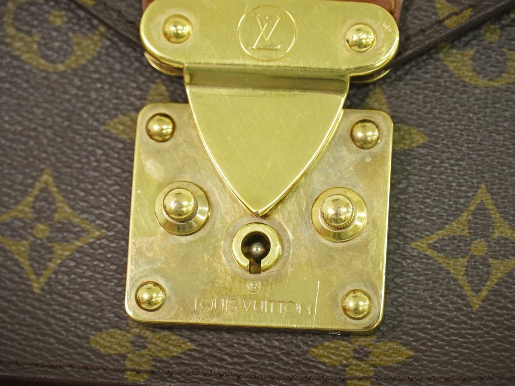 Louis Vuitton Monceau Handbag Monogram Canvas Brown Canvas Handbag