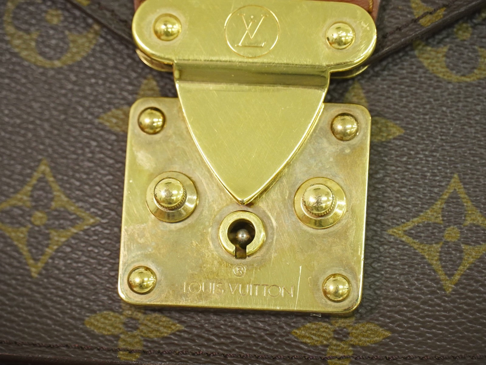 Louis Vuitton Monceau Handbag Monogram Canvas Brown Canvas Handbag