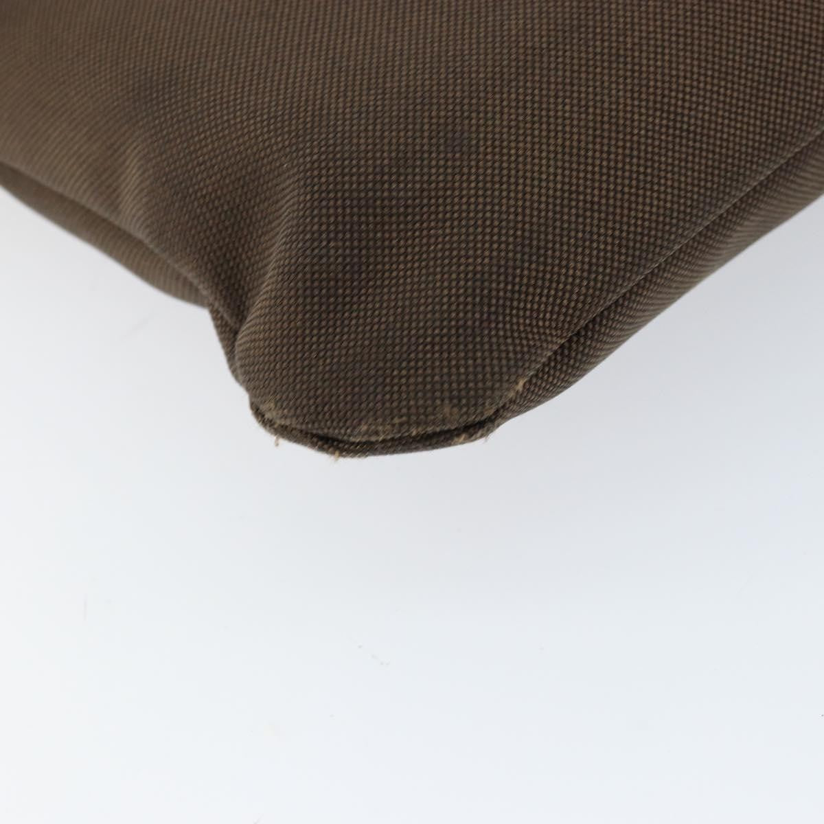 Prada Logo Flat Messenger Canvas Brown Canvas Shoulder Bag Bag