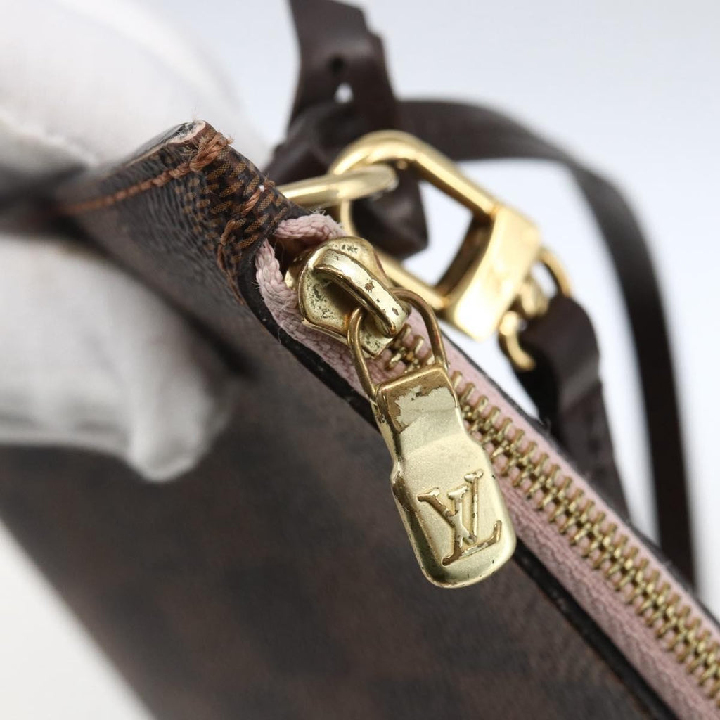 Louis Vuitton Neverfull Pochette Damier Brown Canvas Clutche & Pouche Bag